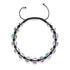 Noir | Gris | Argent | Bracelet Charmballa Verre Sirène